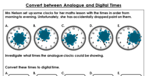 Convert between Analogue and Digital Times - Discussion Problem