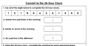 Convert to the 24-Hour Clock - Extension