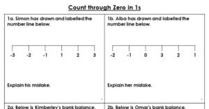 Count through Zero in 1s - Reasoning and Problem Solving
