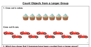 Count Objects from a Larger Group - Extension
