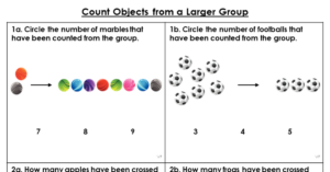 Count Objects from a Larger Group - Varied Fluency