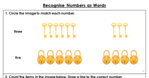 Recognise Numbers as Words - Extension