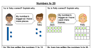 Numbers to 20 - Reasoning and Problem Solving