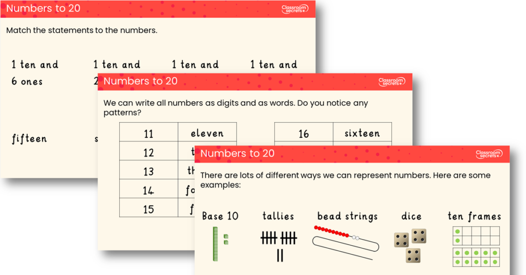 00.1 Numbers to 20 | Classroom Secrets