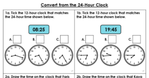 Convert from the 24-hour Clock - Varied Fluency