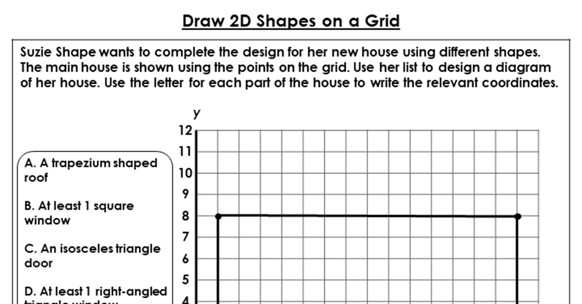 Draw 2D Shapes on a Grid - Discussion Problem