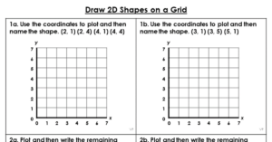 Draw 2D Shapes on a Grid - Varied Fluency