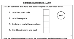 Partition Numbers to 1,000 - Extension