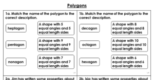 Polygons - Varied Fluency