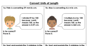 Convert Units of Length - Reasoning and Problem Solving