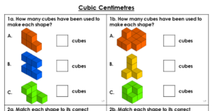 Cubic Centimetres - Varied Fluency