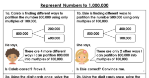 Represent Numbers to 1,000,000 - Reasoning and Problem Solving