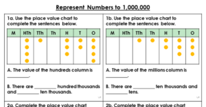 Represent Numbers to 1,000,000 - Varied Fluency