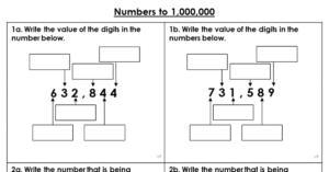 Numbers to 1,000,000 - Varied Fluency