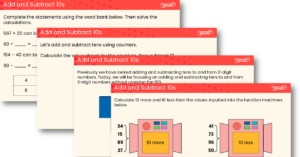 Add and Subtract 10s - Teaching PowerPoint