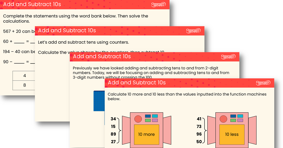 Add and Subtract 10s - Teaching PowerPoint