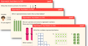 Represent Numbers to 100 - Teaching PowerPoint