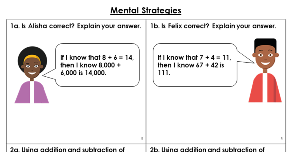year 5 mental strategies reasoning and problem solving