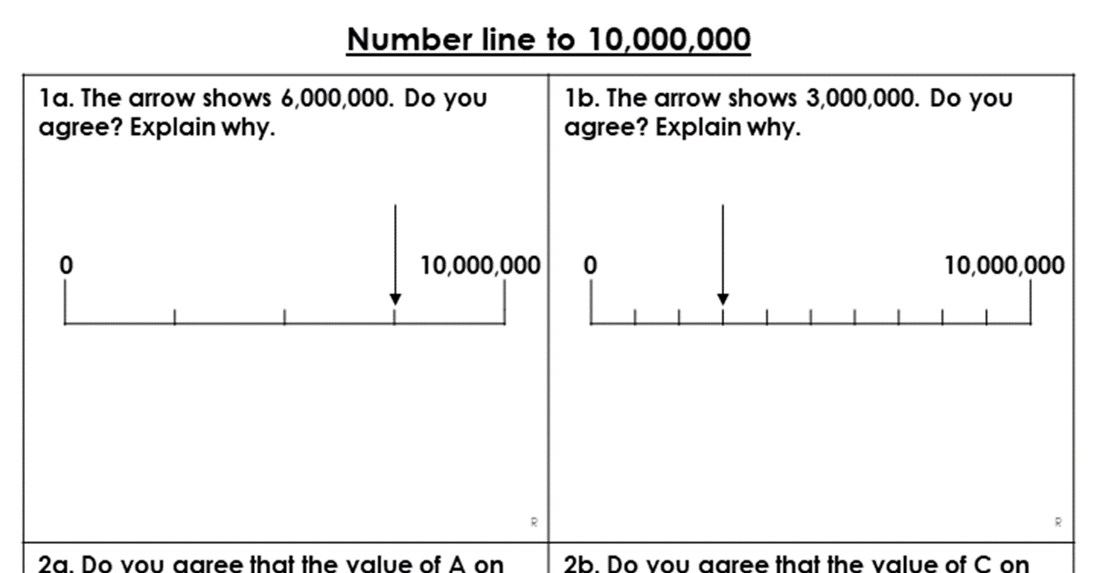 number line problem solving year 6