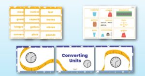Converting Units Vocabulary Display Pack