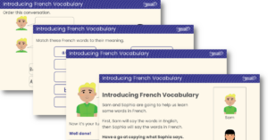 Introducing French Vocabulary - Teaching PowerPoint