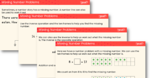 Missing Number Problems - Teaching PowerPoint