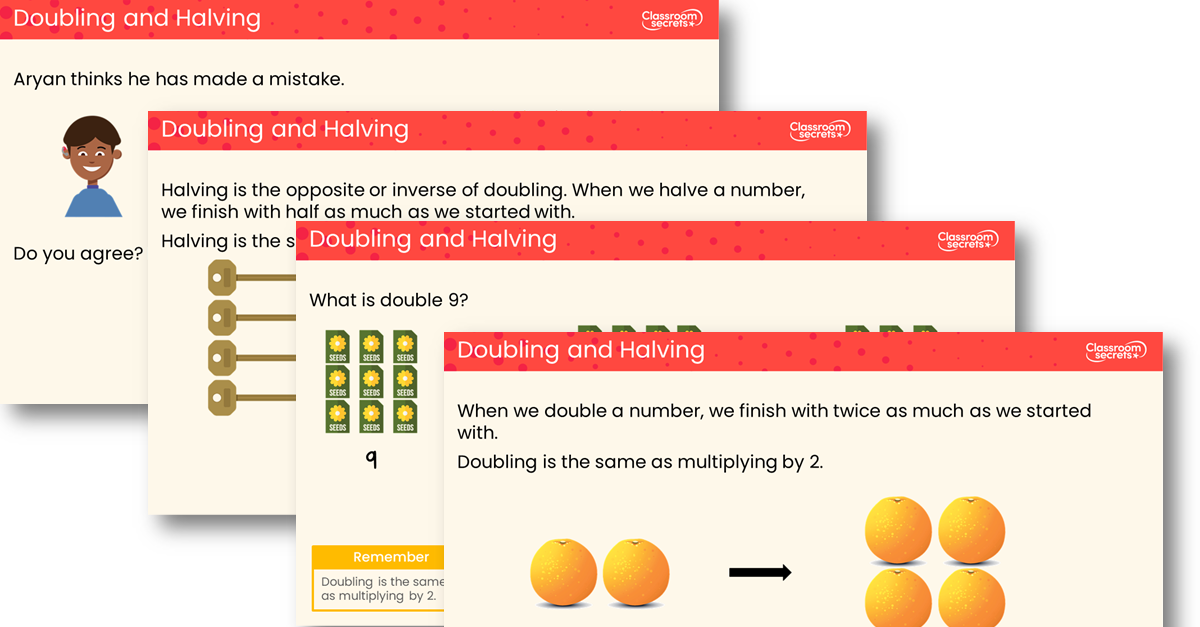 Doubling and Halving Teaching PowerPoint
