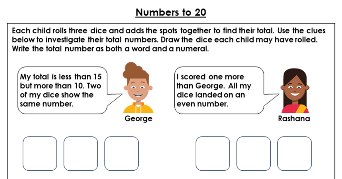 Numbers to 20 - Discussion Problem