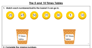 The 5 and 10 Times Tables - Extension