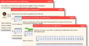 Measure in Centimetres and Millimetres Teaching PowerPoint