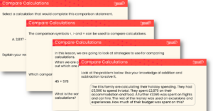 Compare Calculations Teaching PowerPoint
