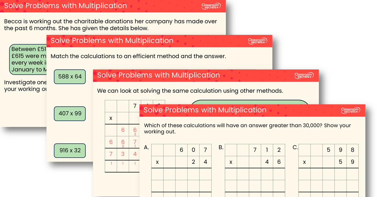Solve Problems with Multiplication Teaching PowerPoint