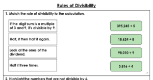 Rules of Divisibility - Extension