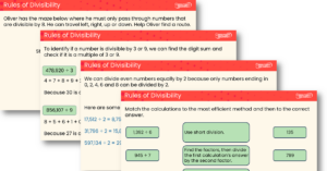 Rules of Divisibility Teaching PowerPoint