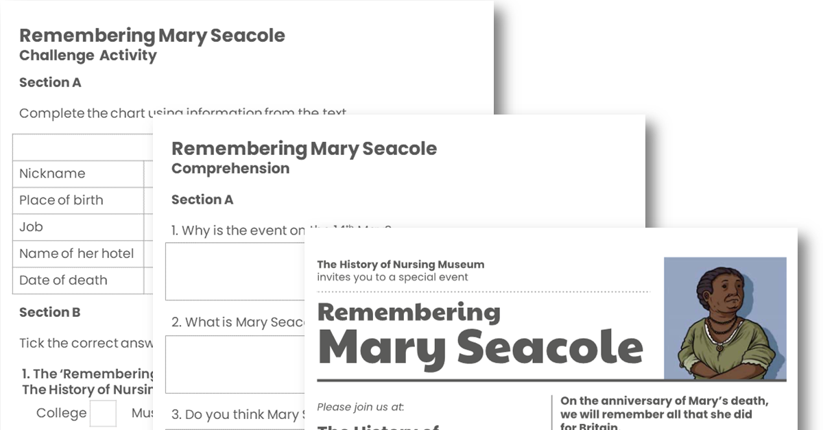 Mary Seacole Comprehension