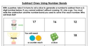 Subtract Ones Using Number Bonds - Discussion Problem