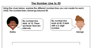 The Number Line to 50 - Discussion Problem
