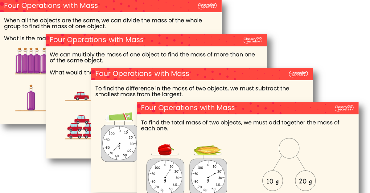 Four Operations with Mass