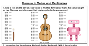 Measure in Metres and Centimetres - Extension