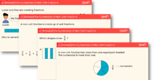 Understand the Numerators of Non-Unit Fractions Teaching PowerPoint