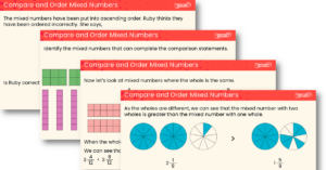 Compare and Order Mixed Numbers Teaching PowerPoint