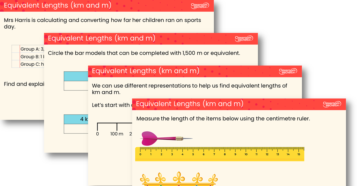 Equivalent Lengths (km and m) Teaching PowerPoint