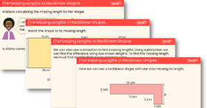Find Missing Lengths in Rectilinear Shapes Teaching PowerPoint