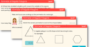 Perimeter of Regular Polygons Teaching PowerPoint