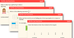 Tenths as Fractions Teaching PowerPoint