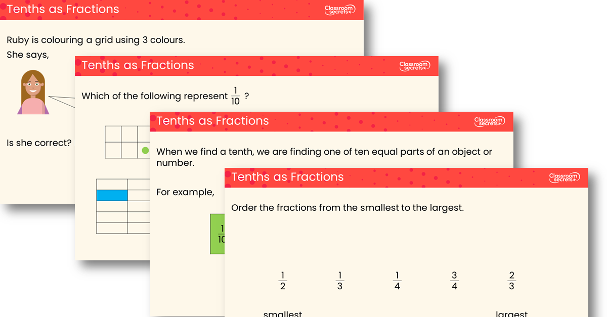 Tenths as Fractions Teaching PowerPoint