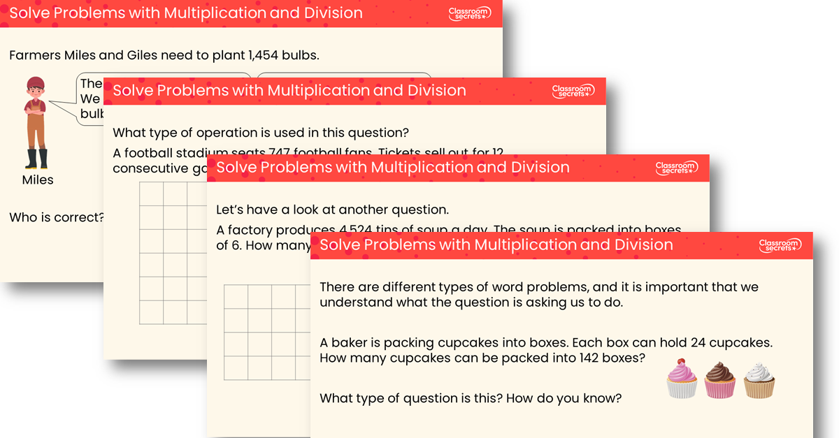 Solve Problems with Multiplication and Division  Teaching PowerPoint