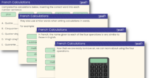 French Calculations - Teaching PowerPoint