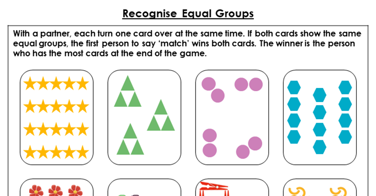 Recognise Equal Groups - Discussion Problem