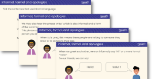 FREE Formal, Informal and Apologies - Teaching PowerPoint